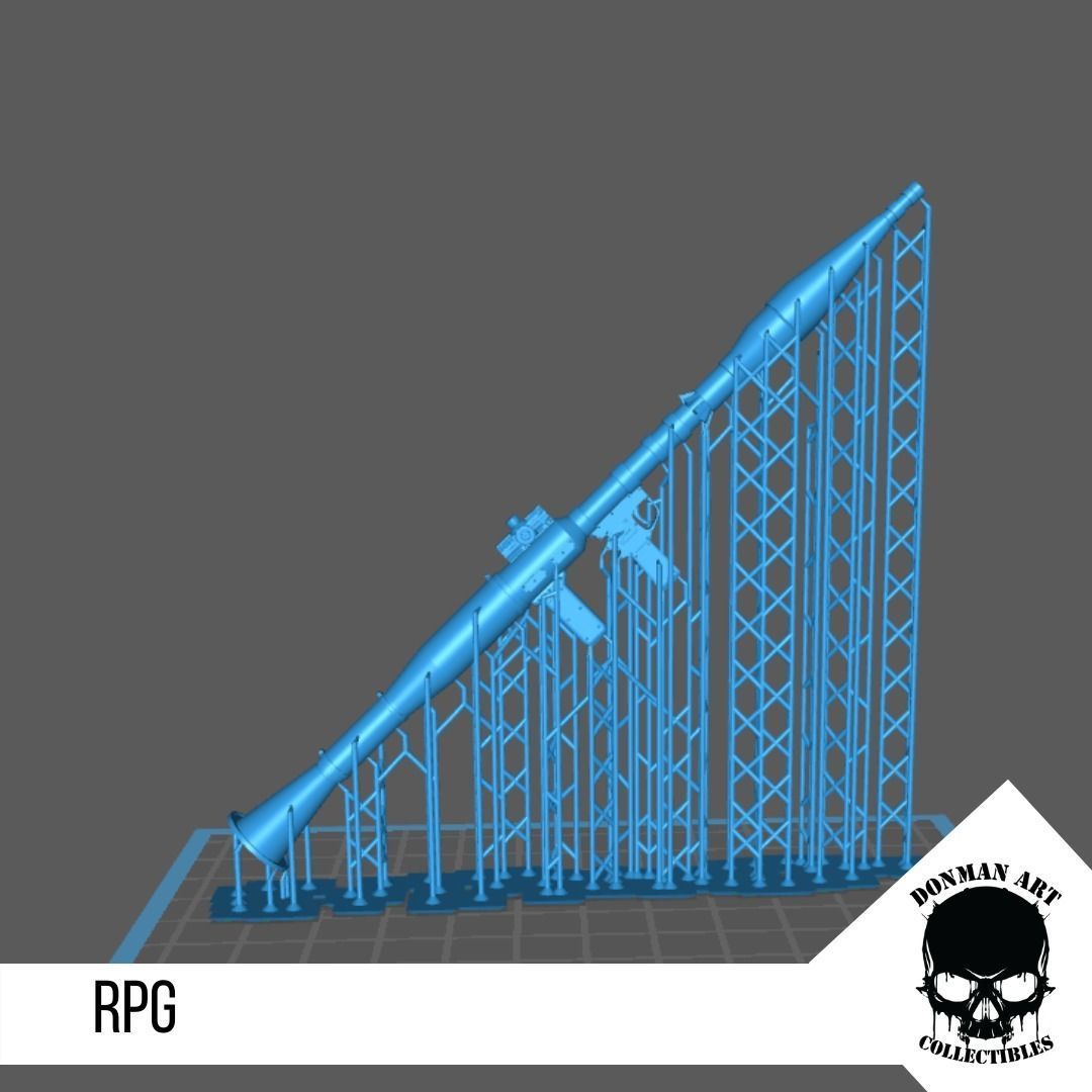 RPG for 6 inch action figures  3D print model_11