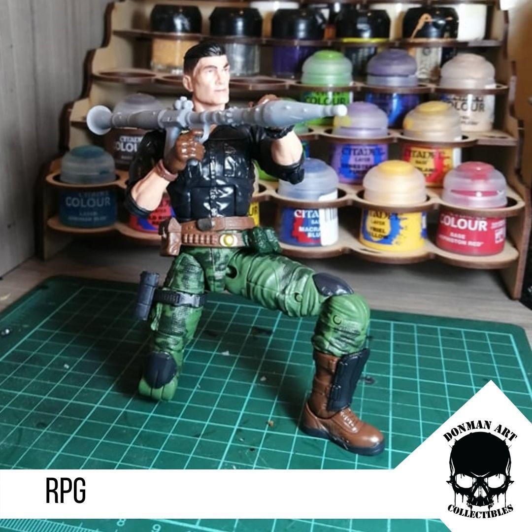 RPG for 6 inch action figures  3D print model_6