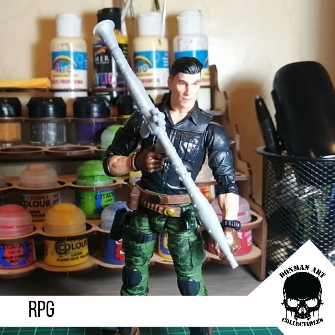 RPG for 6 inch action figures  3D print model_7