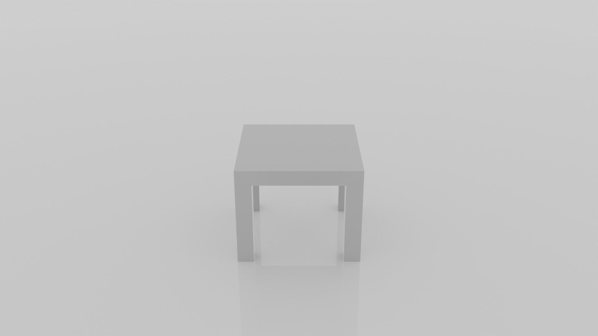 IKEA LACK White Table Free 3D model_2