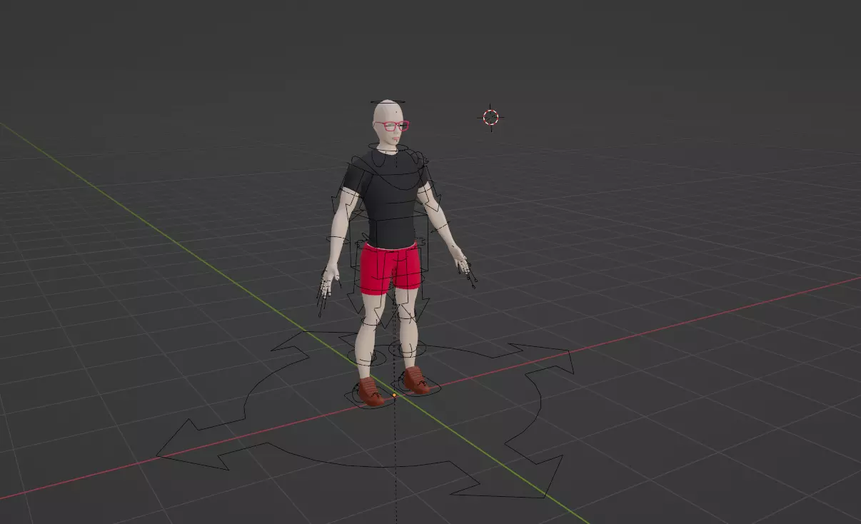 Male Model man shorts Free 3D model_0