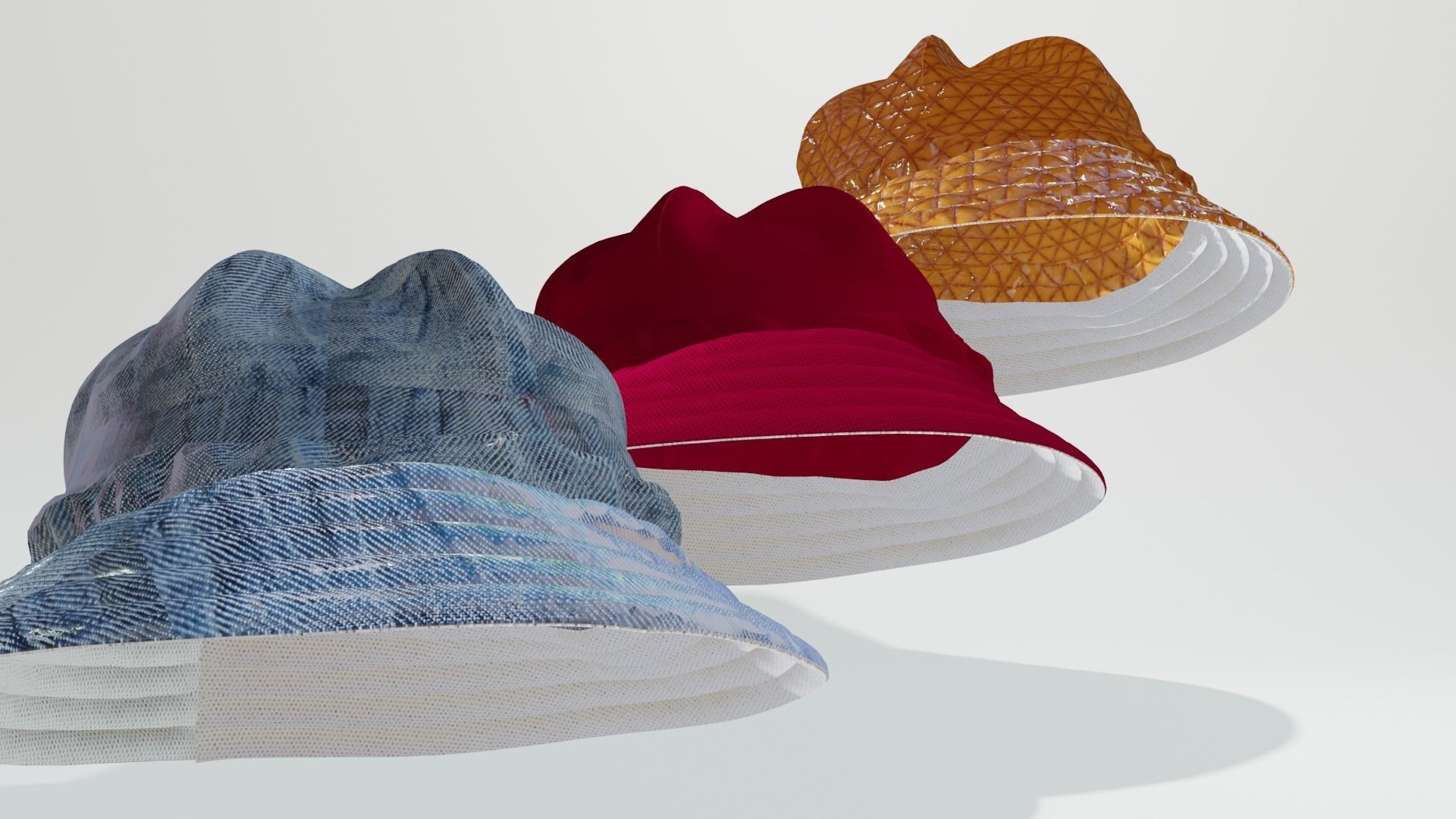 BUCKET HAT - FISHER HAT 3D model_7