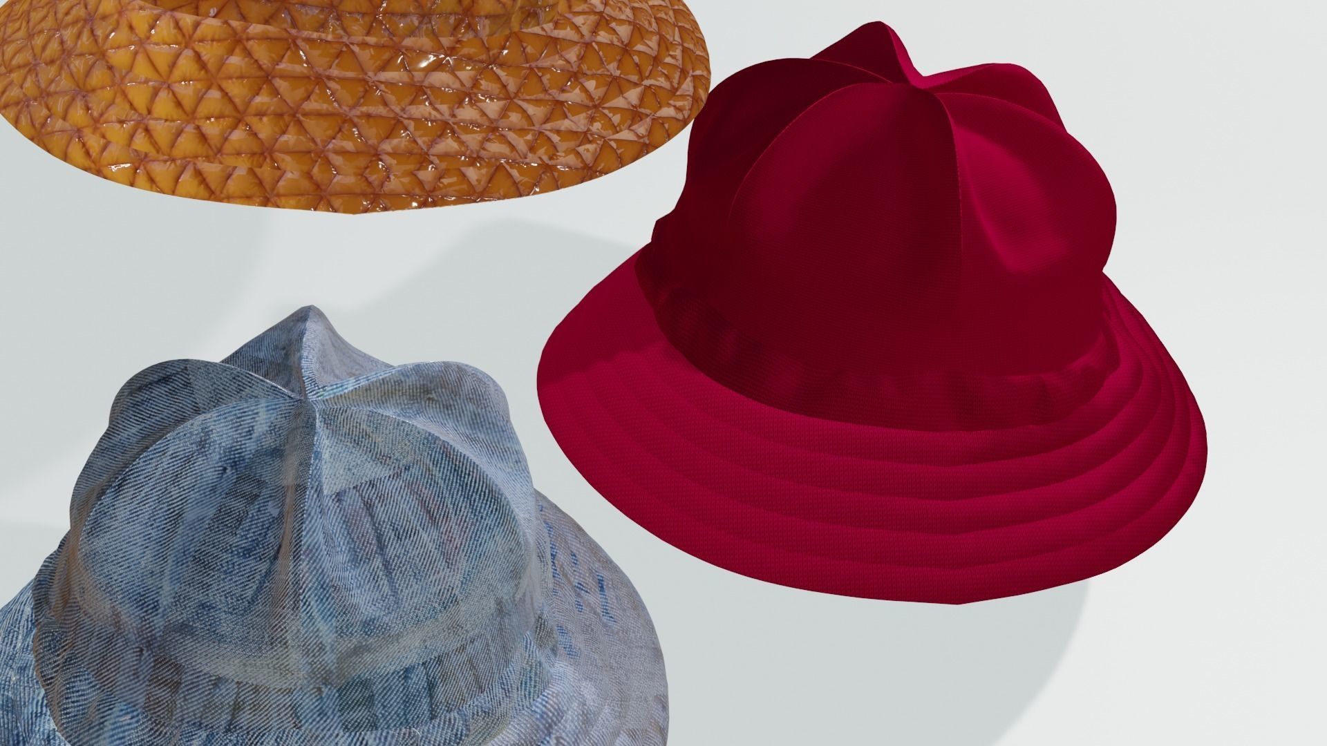 BUCKET HAT - FISHER HAT 3D model_9