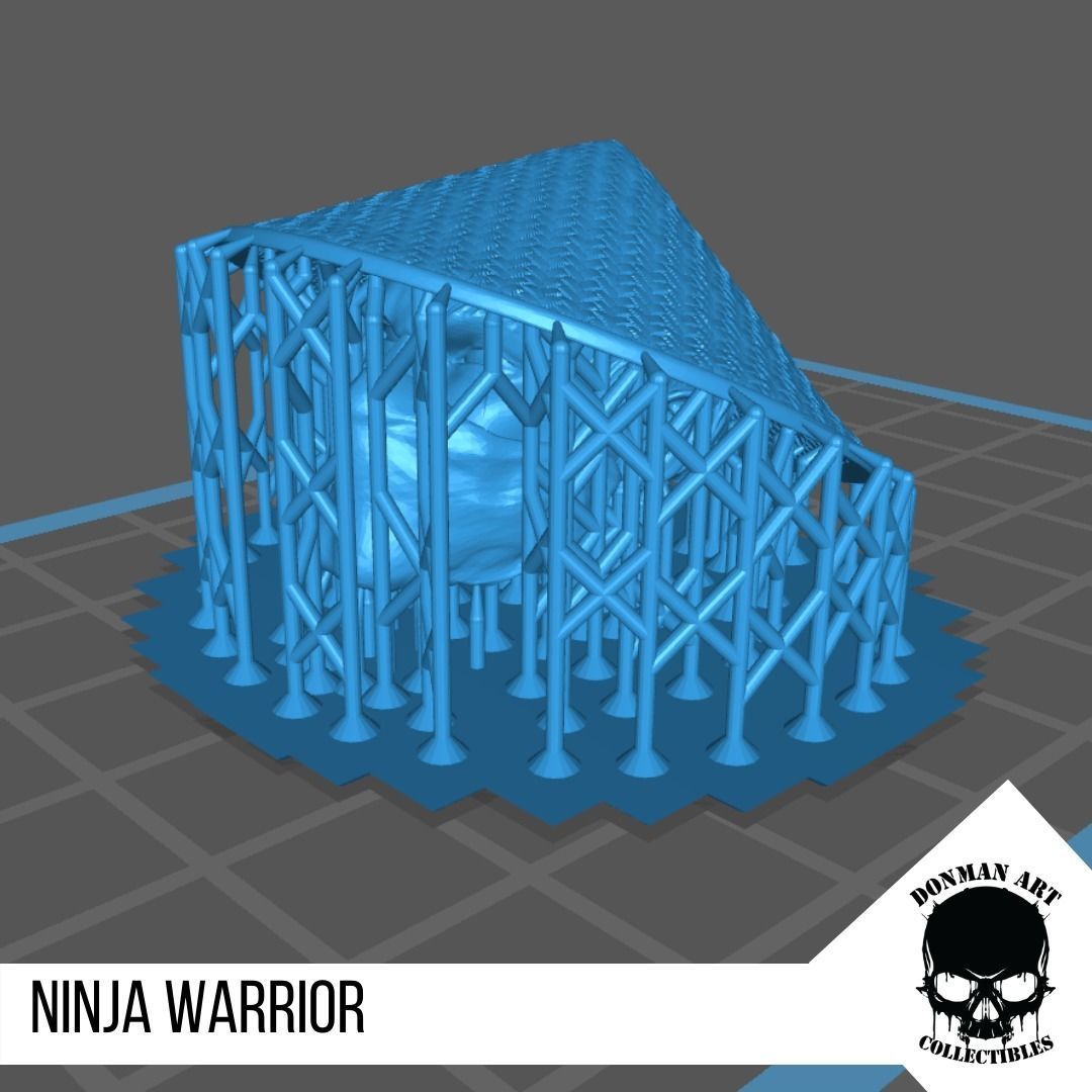 Ninja Warrior Head for 6 inch action figures 3D print model_13