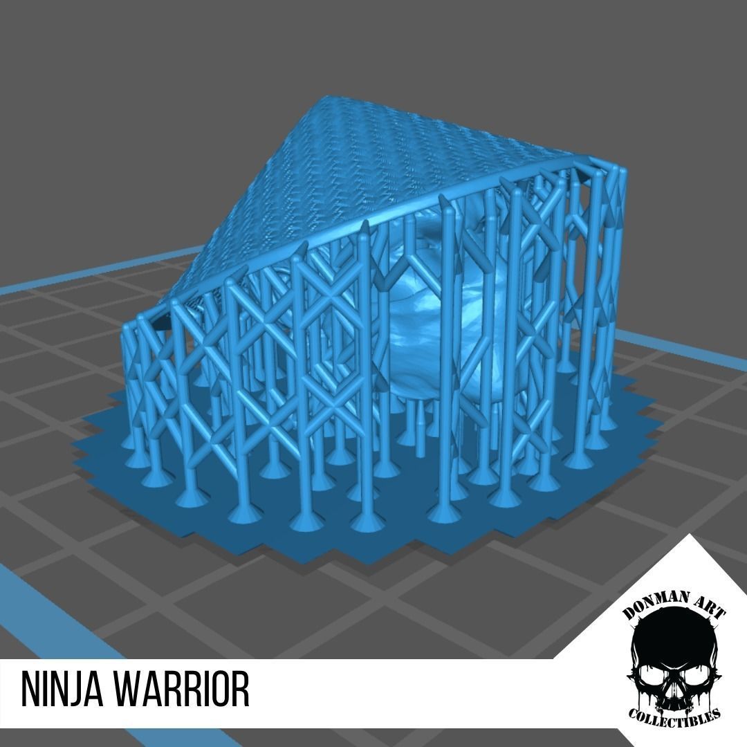 Ninja Warrior Head for 6 inch action figures 3D print model_15
