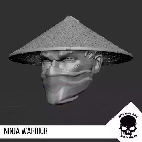 Ninja Warrior Head for 6 inch action figures 3D print model