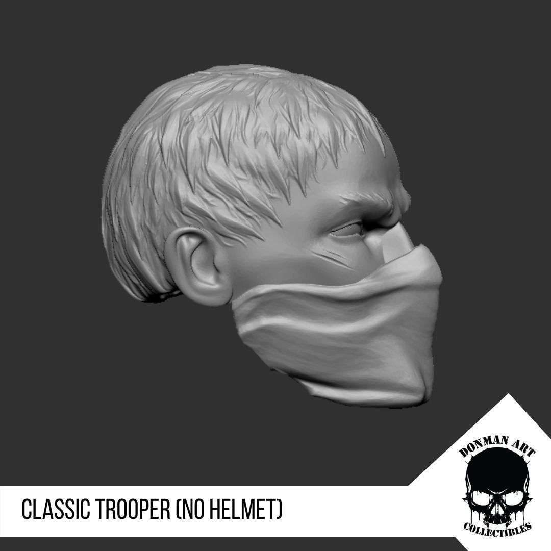 Trooper Head for 6 inch action Figures 3D print model_18
