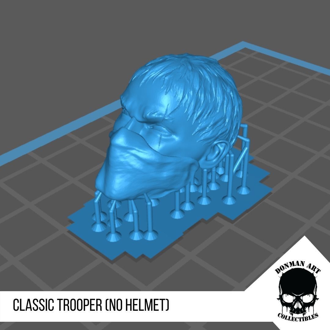 Trooper Head for 6 inch action Figures 3D print model_12