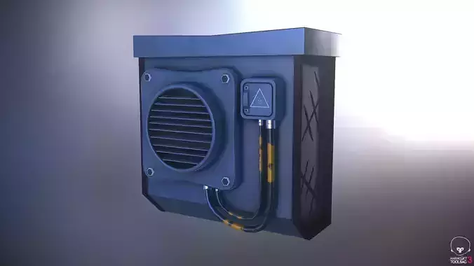 Air conditioning Game Ready - Low Poly 3D Model