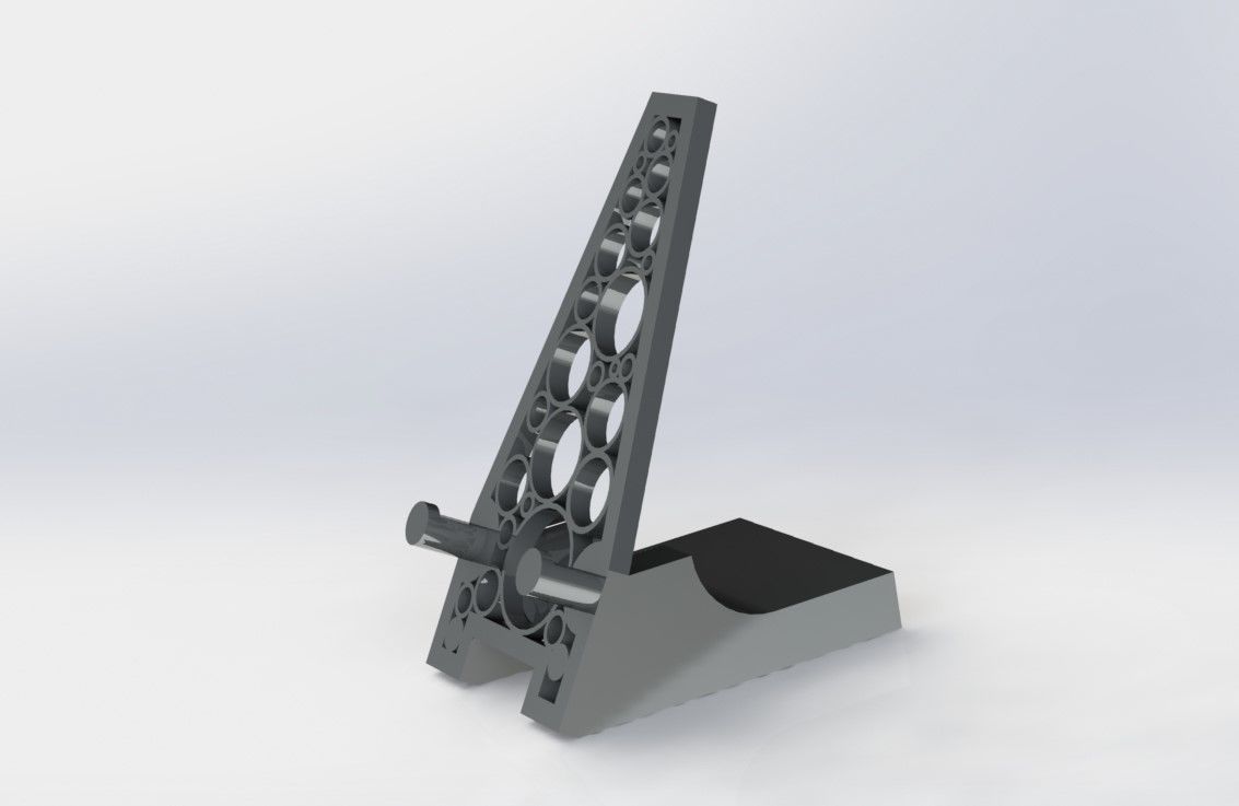 Smartphone stand 3D print model_1