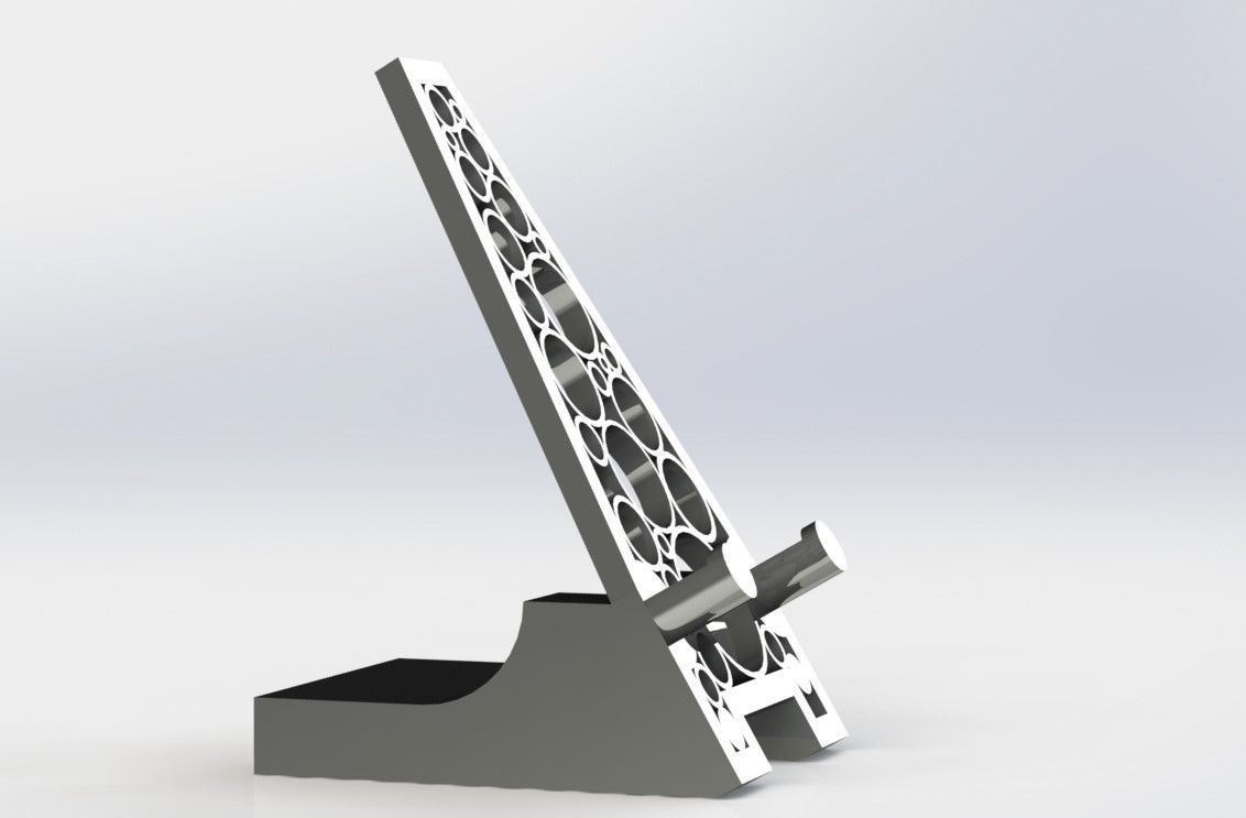 Smartphone stand 3D print model_4