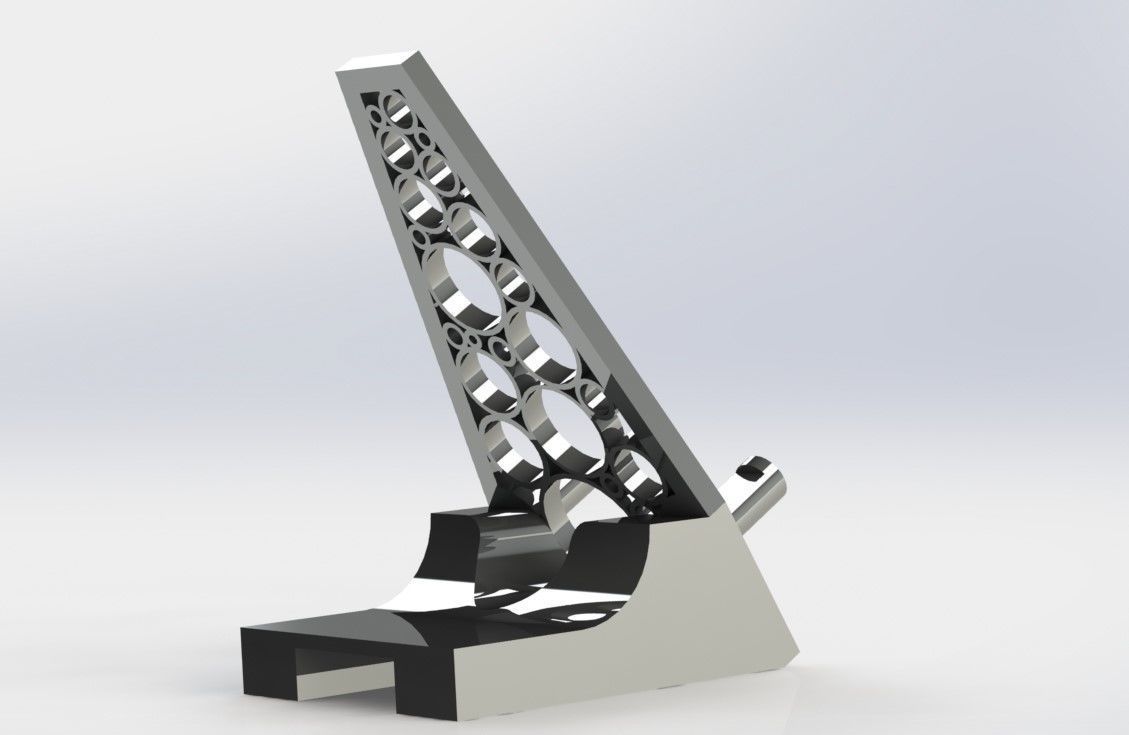 Smartphone stand 3D print model_3