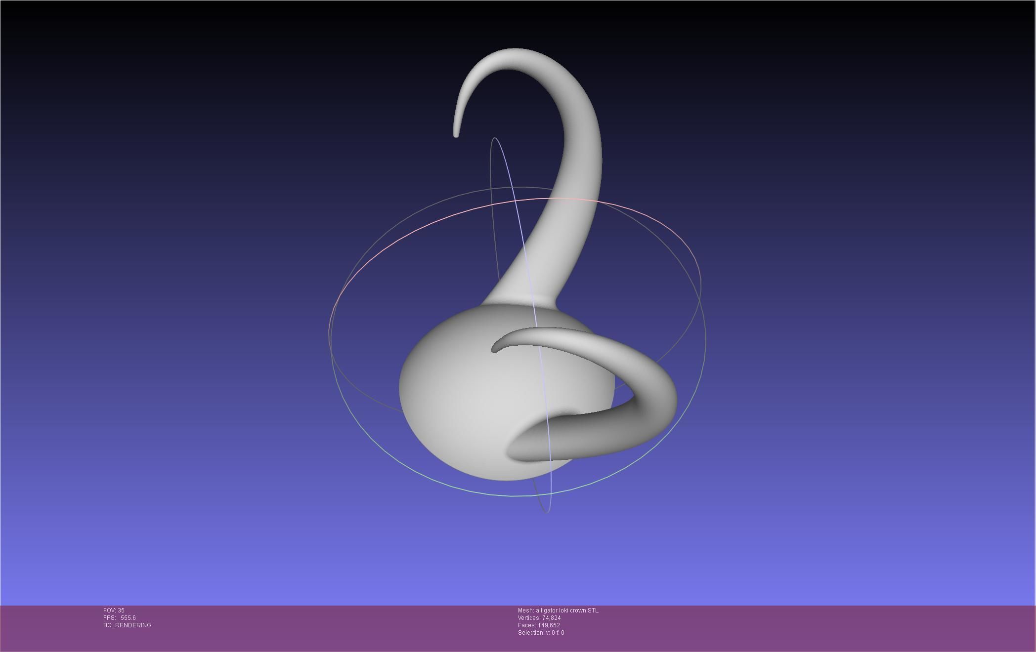 Alligator Loki Crown 3D print model_49