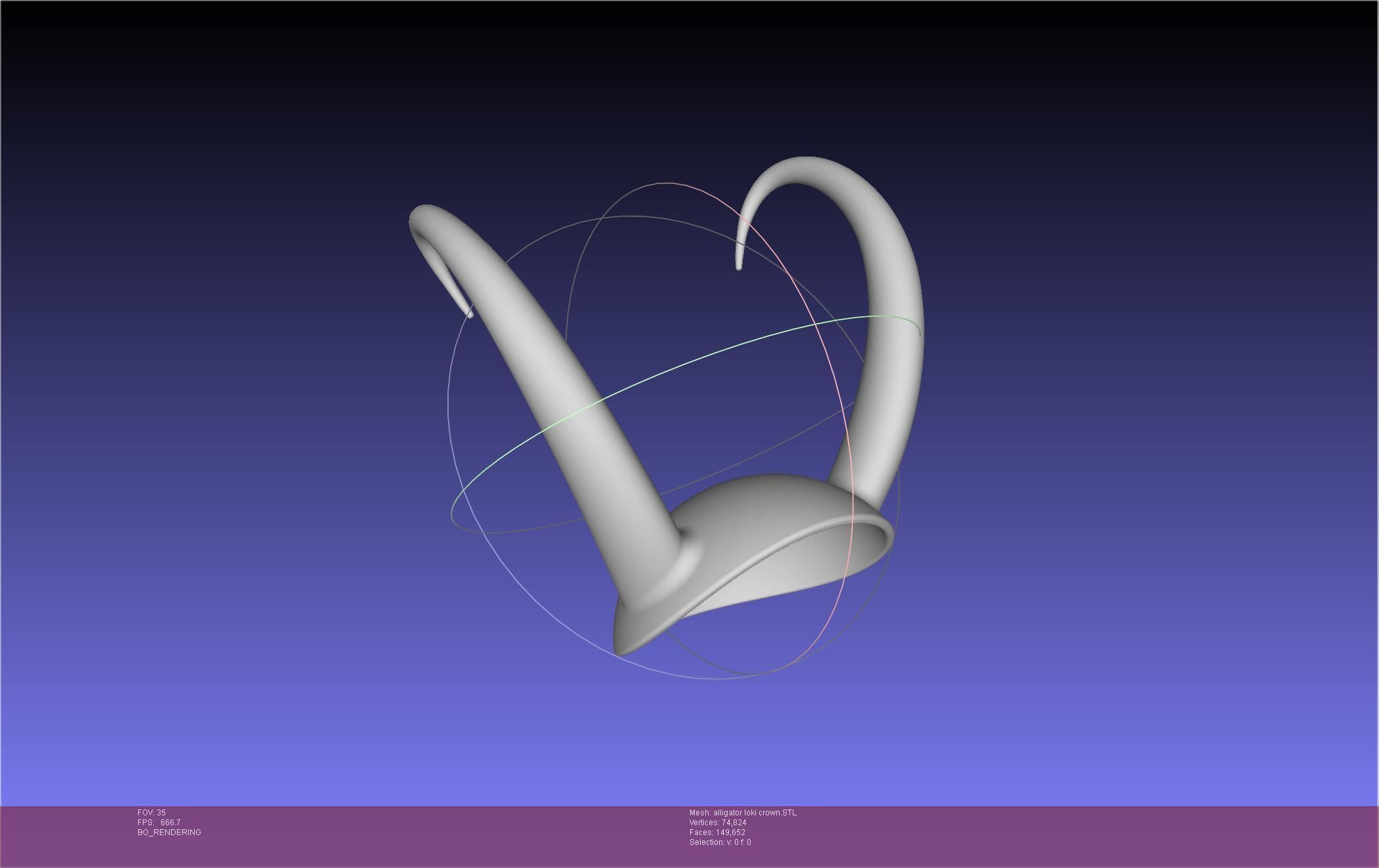 Alligator Loki Crown 3D print model_47