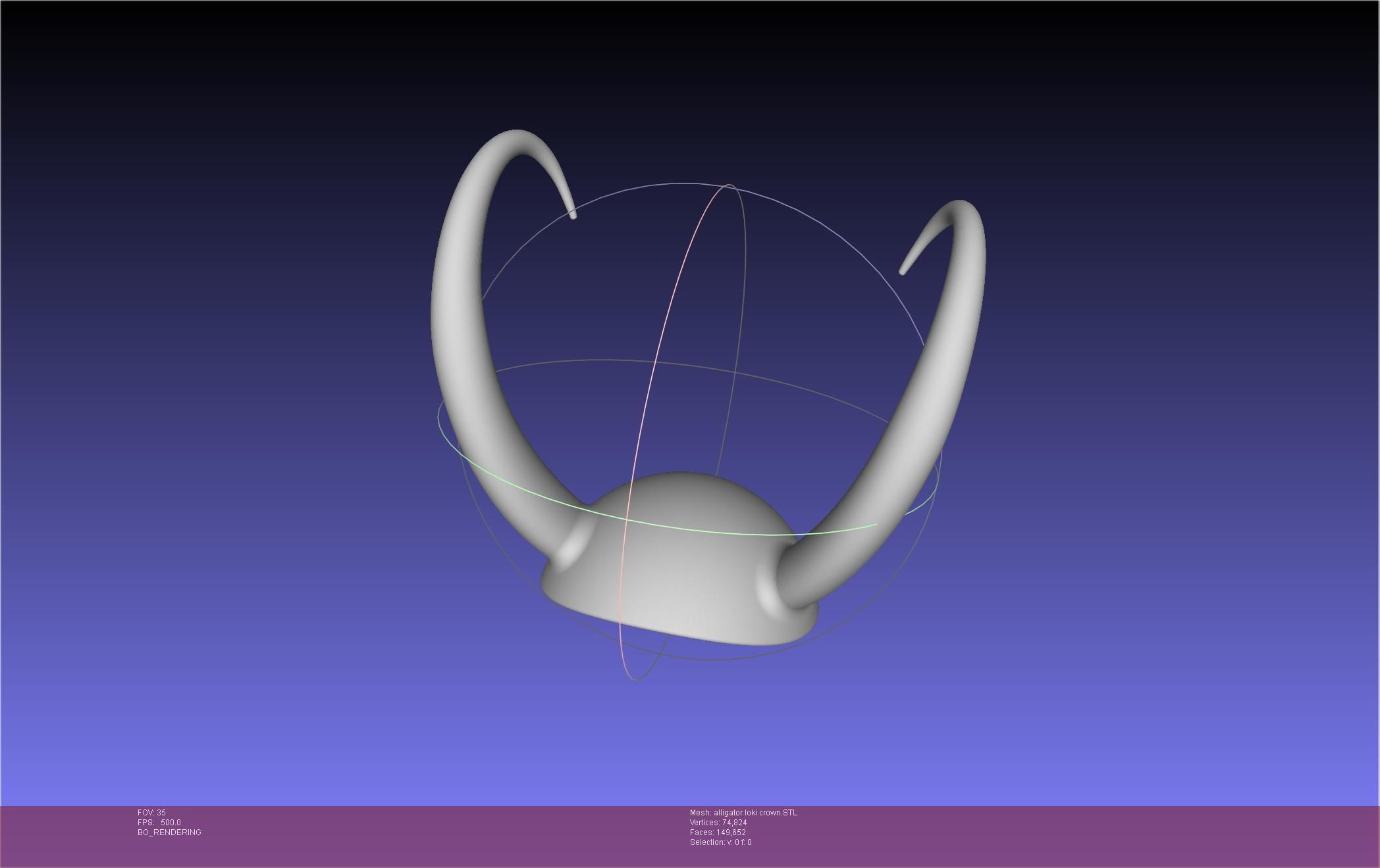 Alligator Loki Crown 3D print model_52