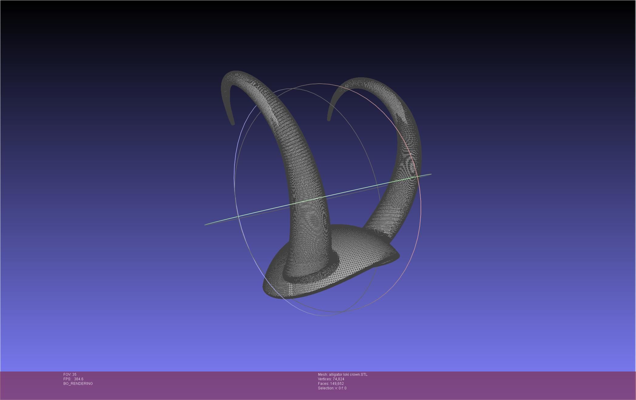 Alligator Loki Crown 3D print model_36