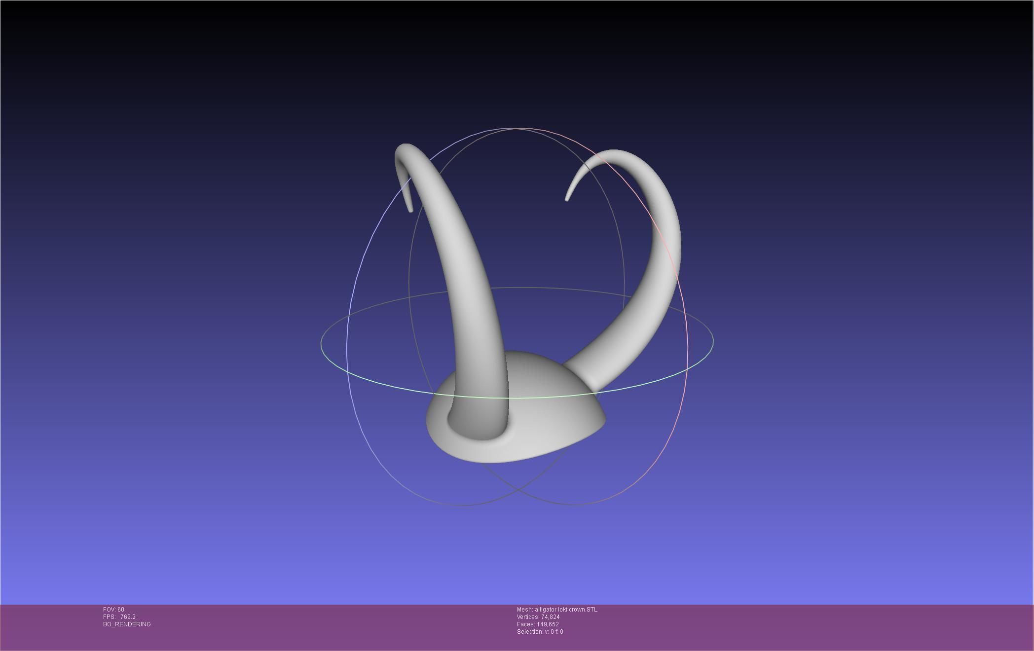 Alligator Loki Crown 3D print model_1