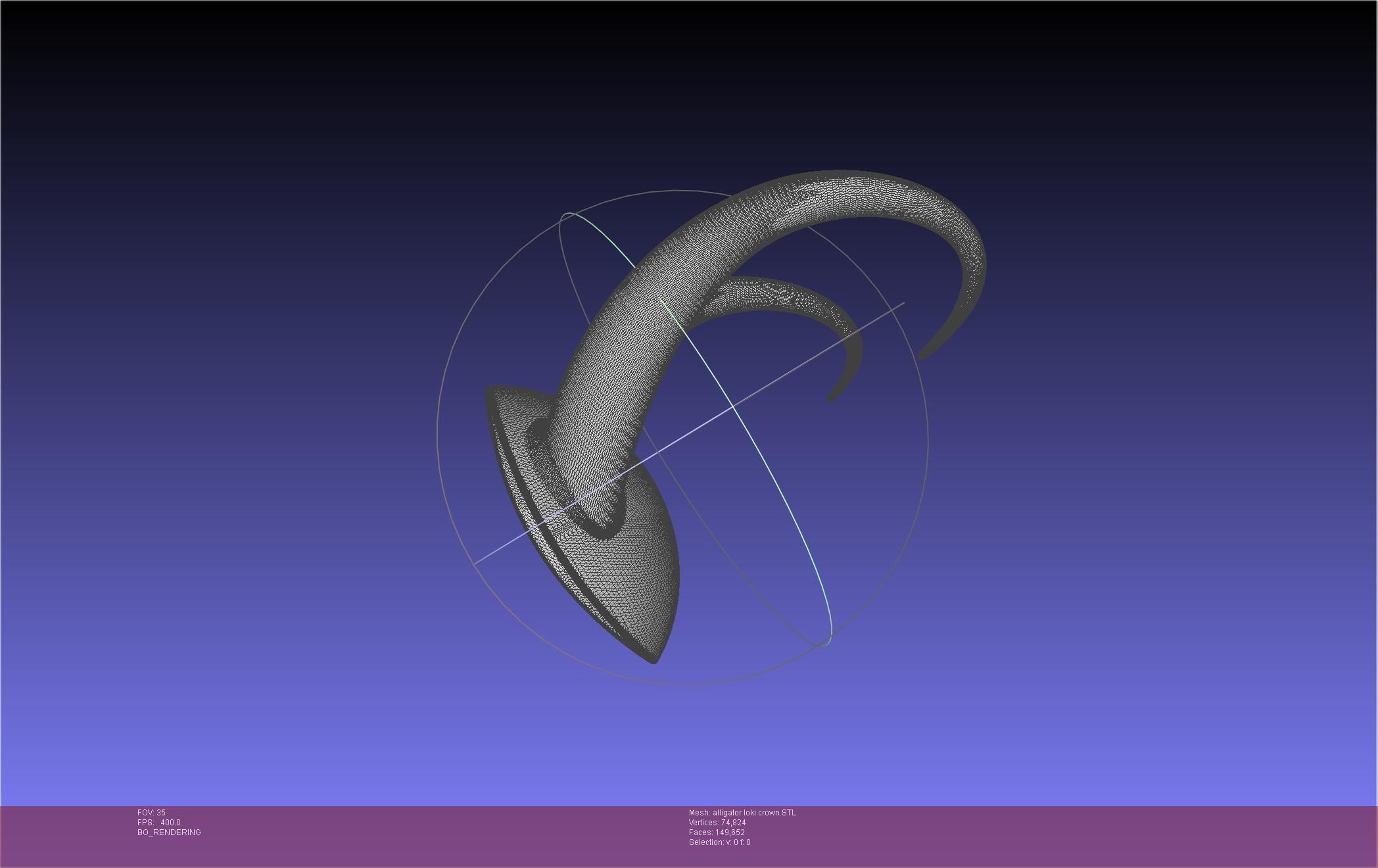 Alligator Loki Crown 3D print model_39