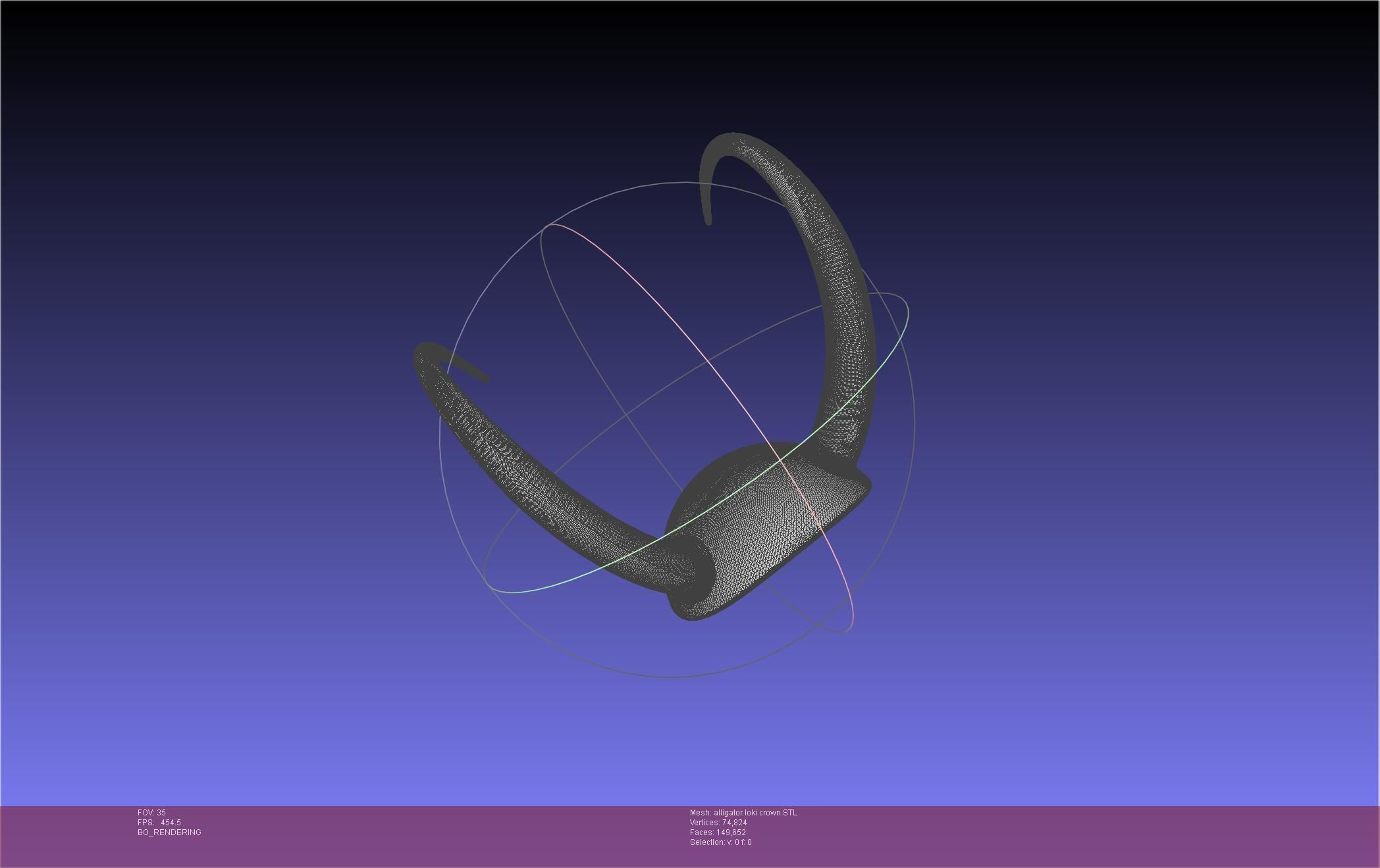 Alligator Loki Crown 3D print model_44