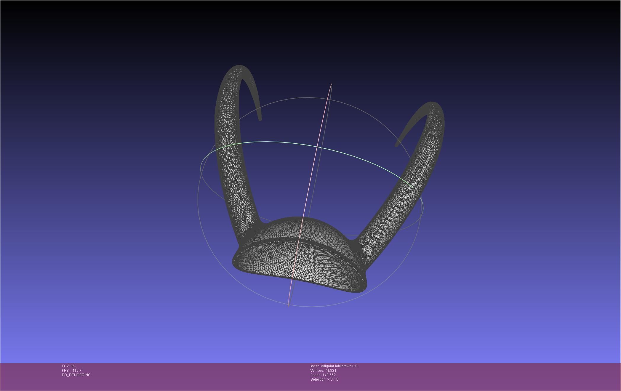 Alligator Loki Crown 3D print model_37