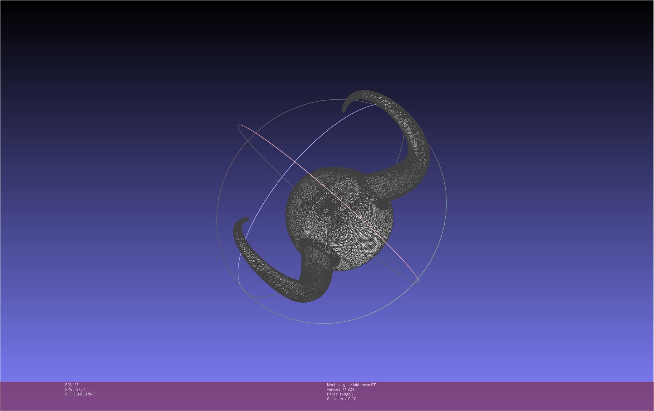 Alligator Loki Crown 3D print model_43