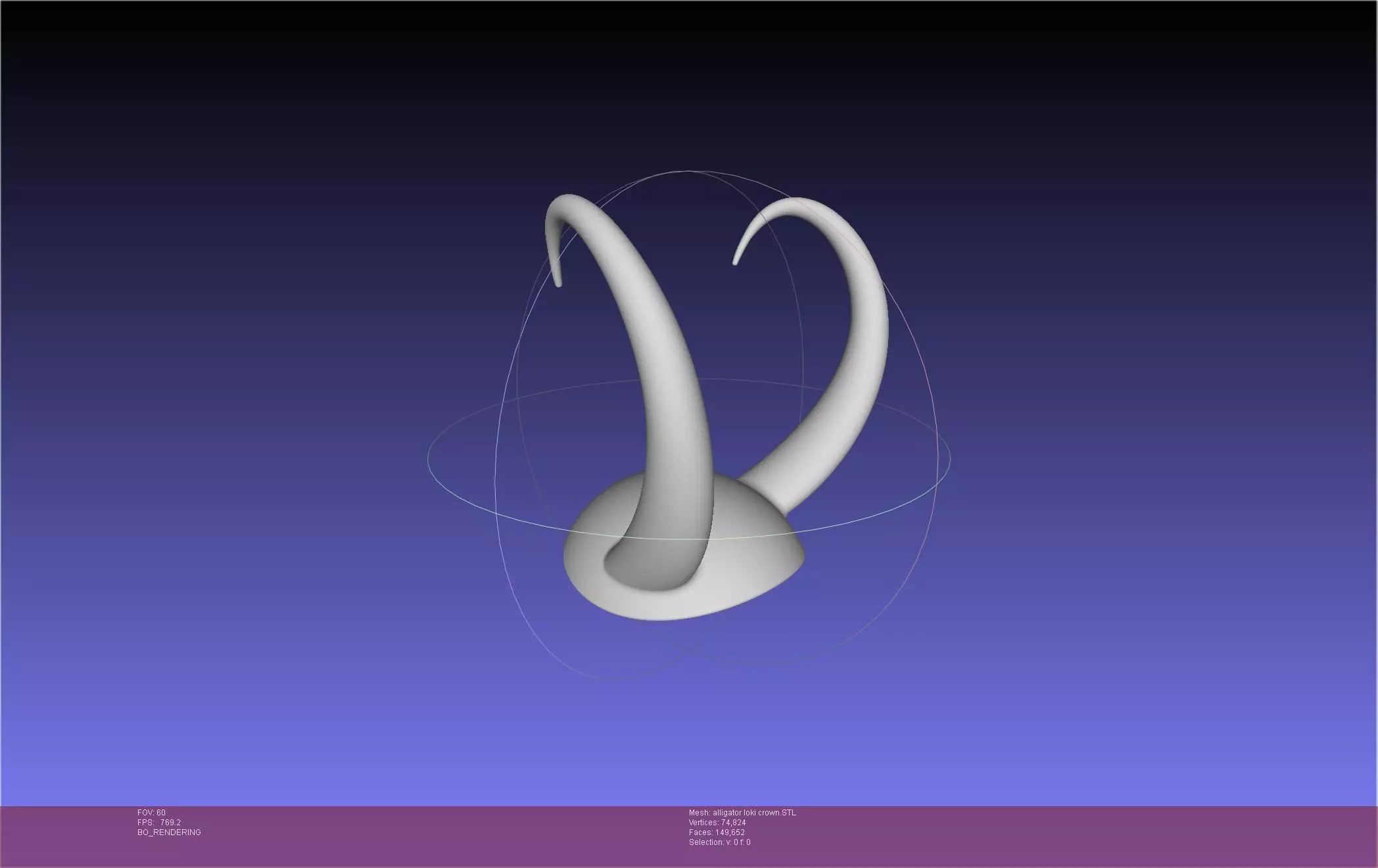 Alligator Loki Crown 3D print model_0