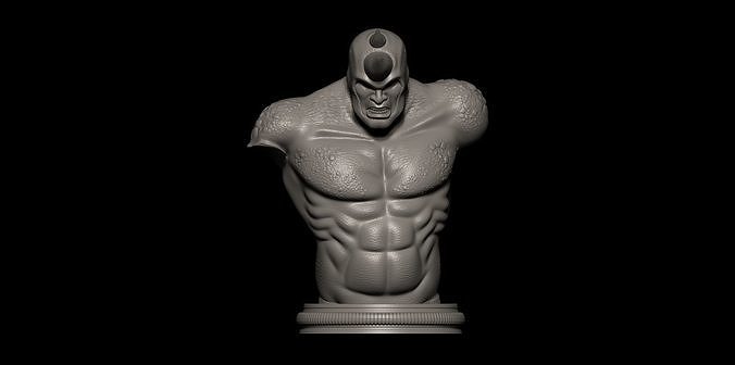 Fanart Rhino from Spiderman - Bust 3D print model