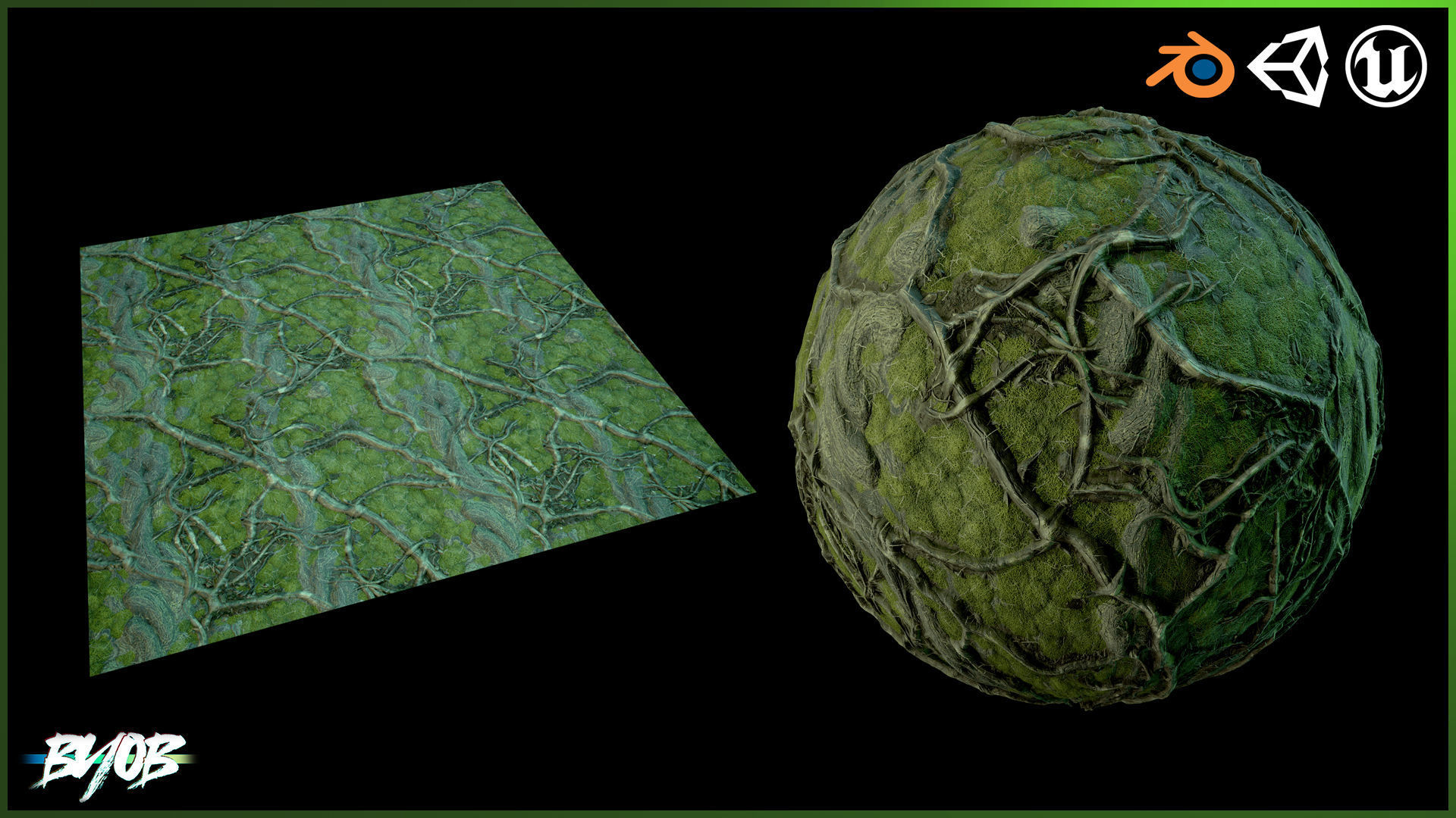 Modular Giant Gnarled Tree - low poly 3D Models Low-poly 3D model_4