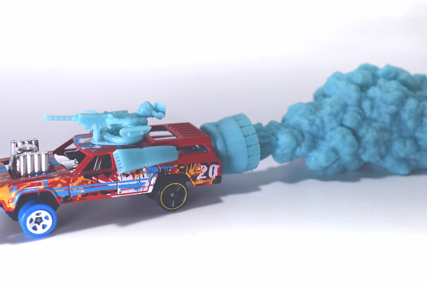 Gaslands - Rocket Engine and Thrust Effects 3D print model_15
