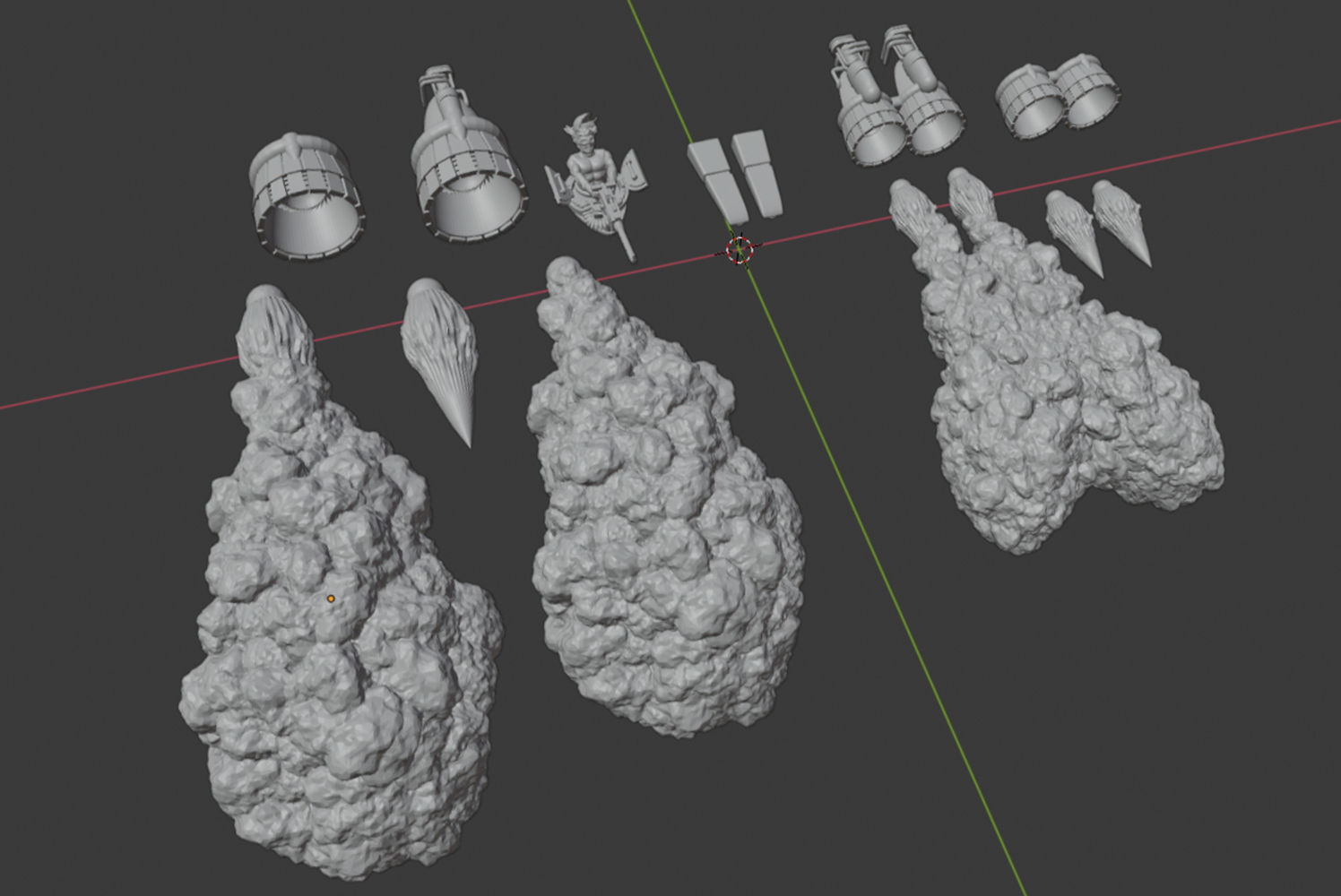Gaslands - Rocket Engine and Thrust Effects 3D print model_1