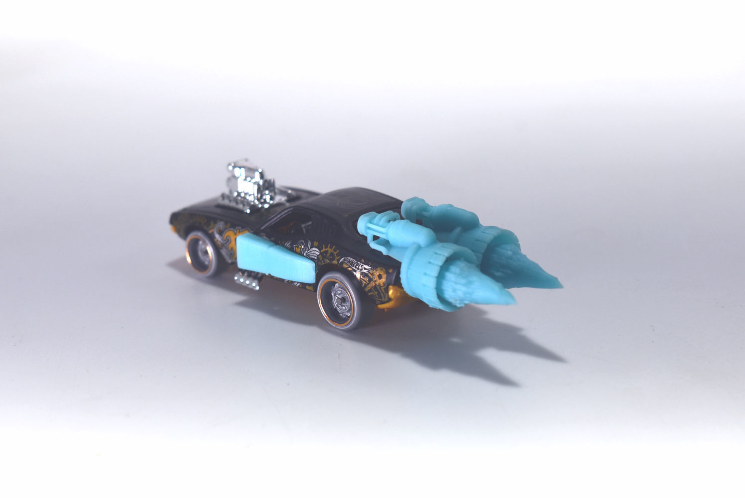 Gaslands - Rocket Engine and Thrust Effects 3D print model_6