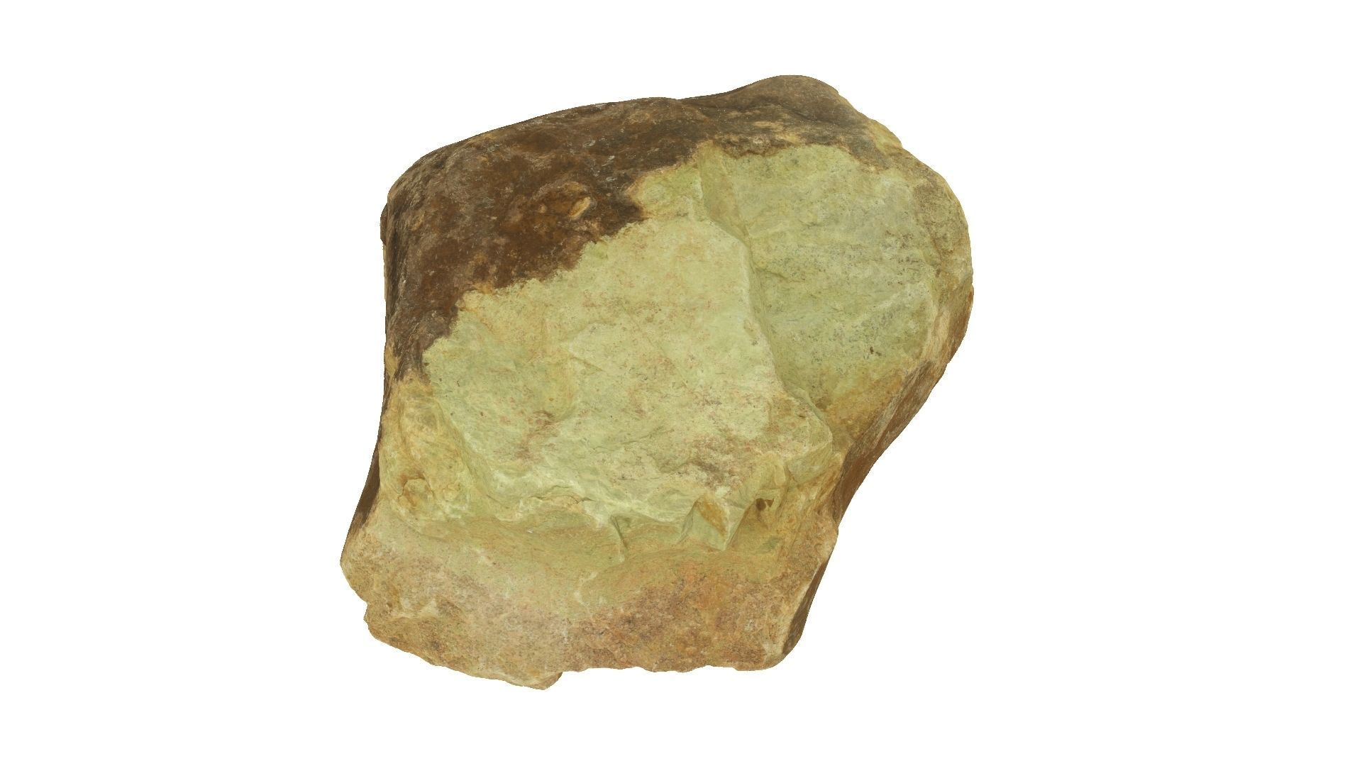 Yellow Rock Raw Scanned 3D model_3