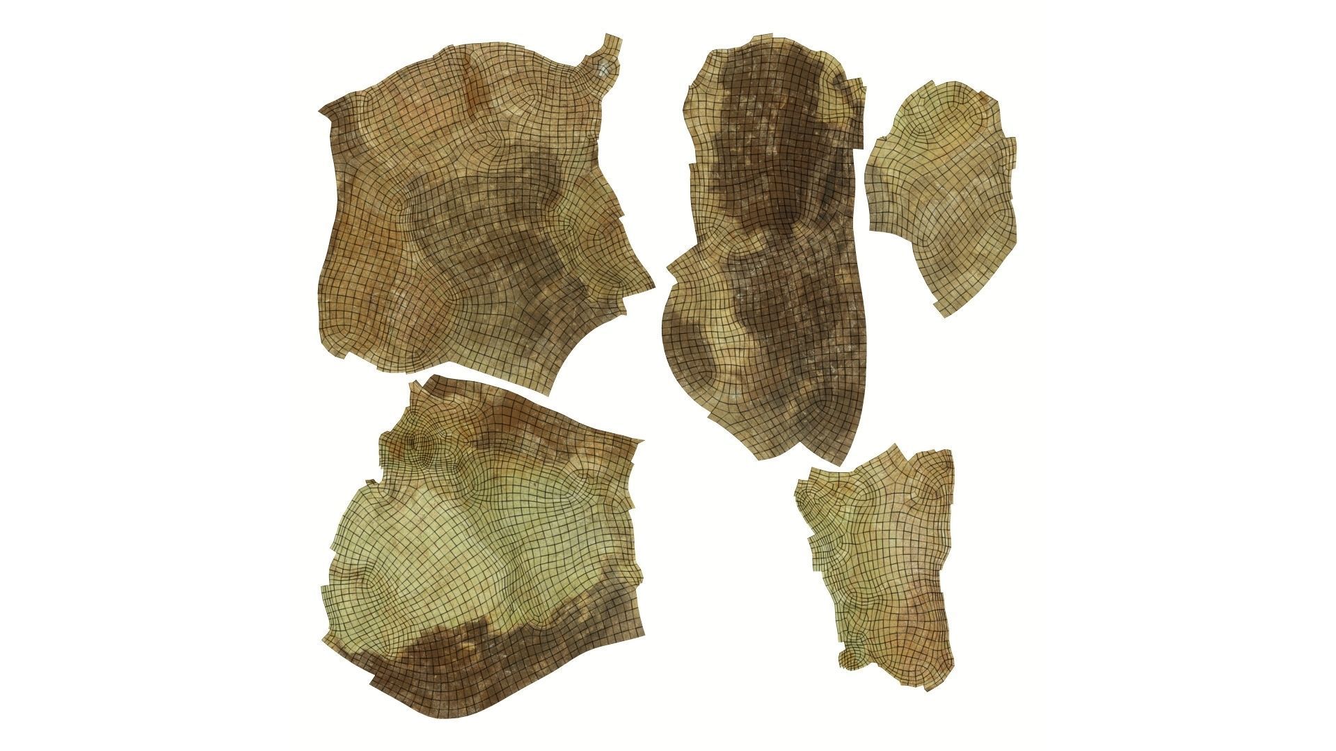 Yellow Rock Raw Scanned 3D model_14