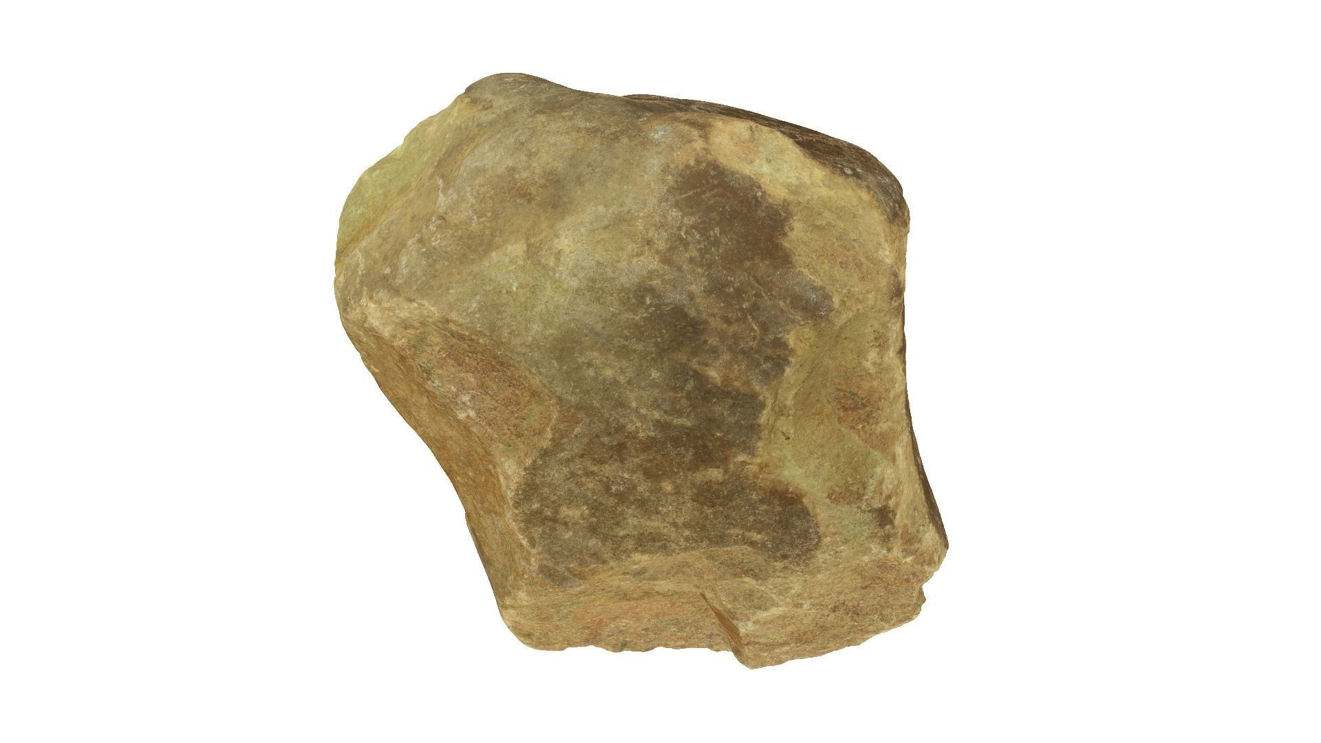 Yellow Rock Raw Scanned 3D model_6