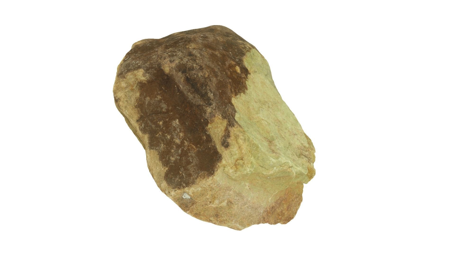 Yellow Rock Raw Scanned 3D model_4
