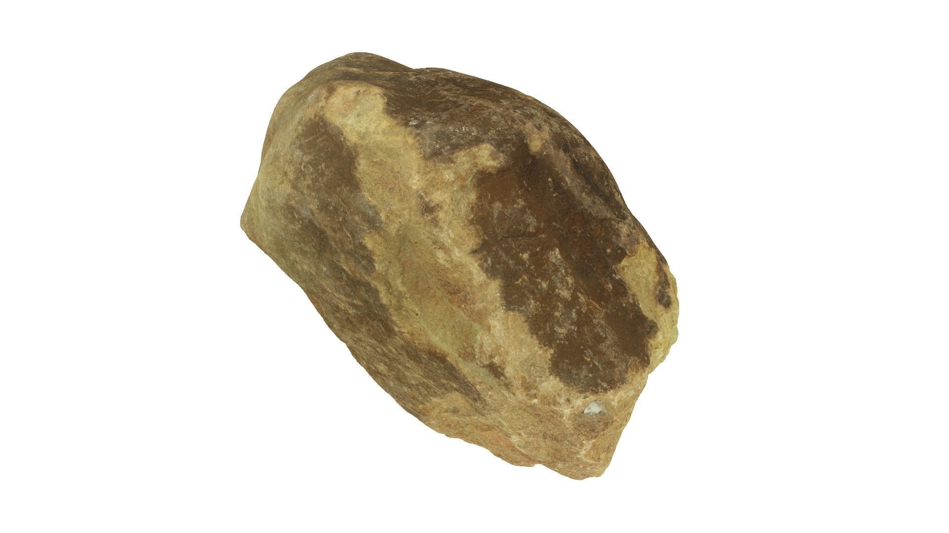 Yellow Rock Raw Scanned 3D model_5