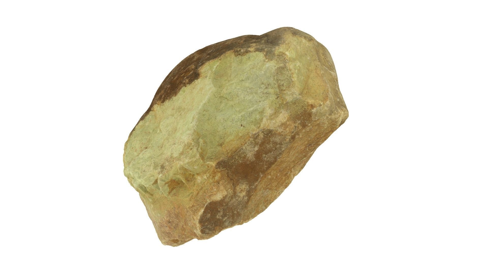 Yellow Rock Raw Scanned 3D model_2