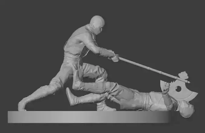 Subzero Vs Scorpion MK 11 - 3D print model Subzero Vs Scorpion MK 11 - 3D print model