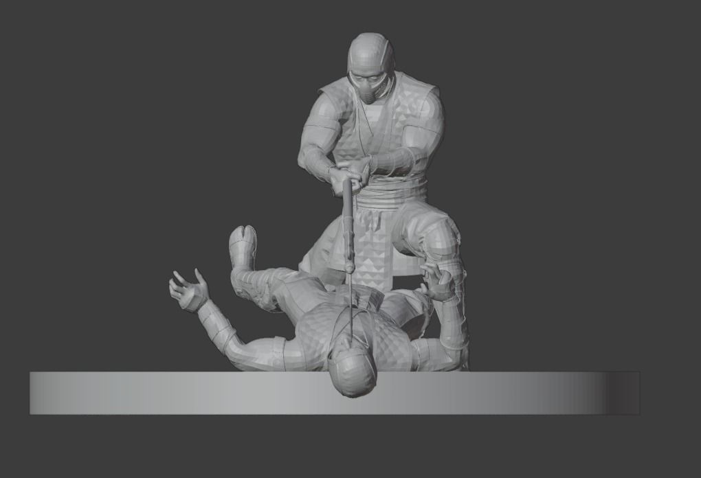 Subzero Vs Scorpion MK 11 - 3D print model_1