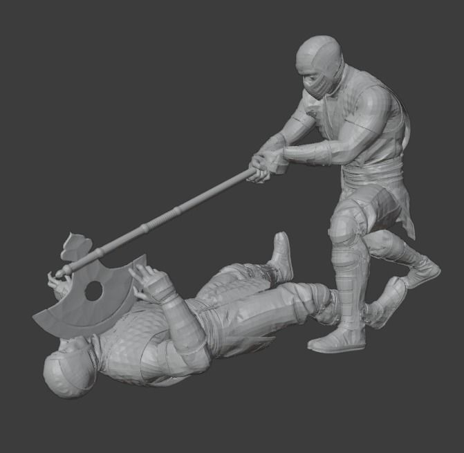 Subzero Vs Scorpion MK 11 - 3D print model_11