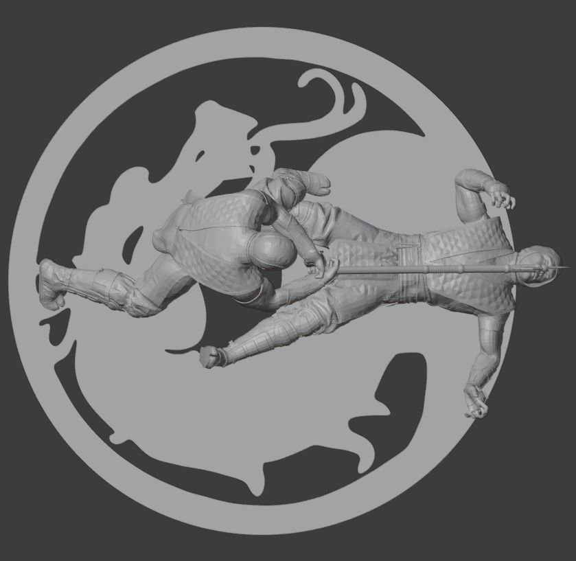 Subzero Vs Scorpion MK 11 - 3D print model_2