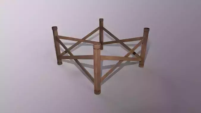 Wall Game Ready - Wooden Table With Four Legs