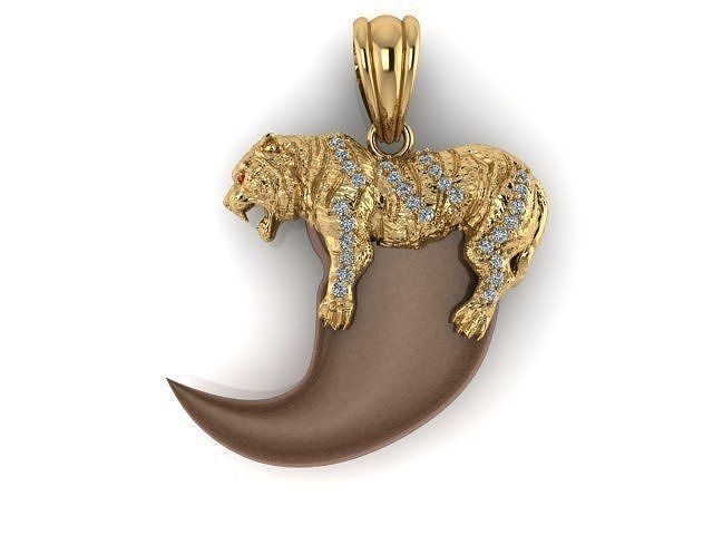 PENDANT TIGER 3D print model