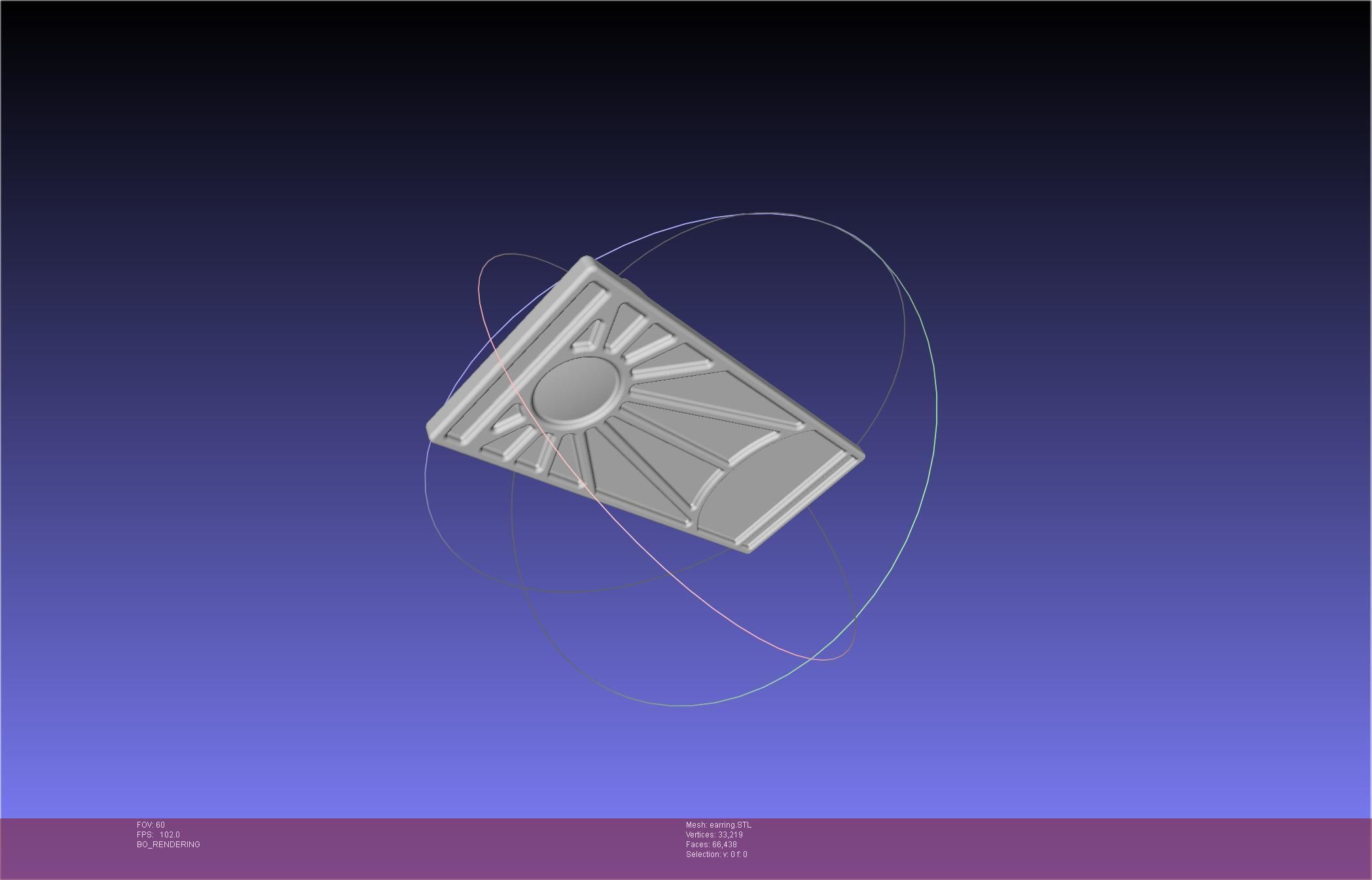 Demon Slayer Tanjiro Earring 3D print model_22