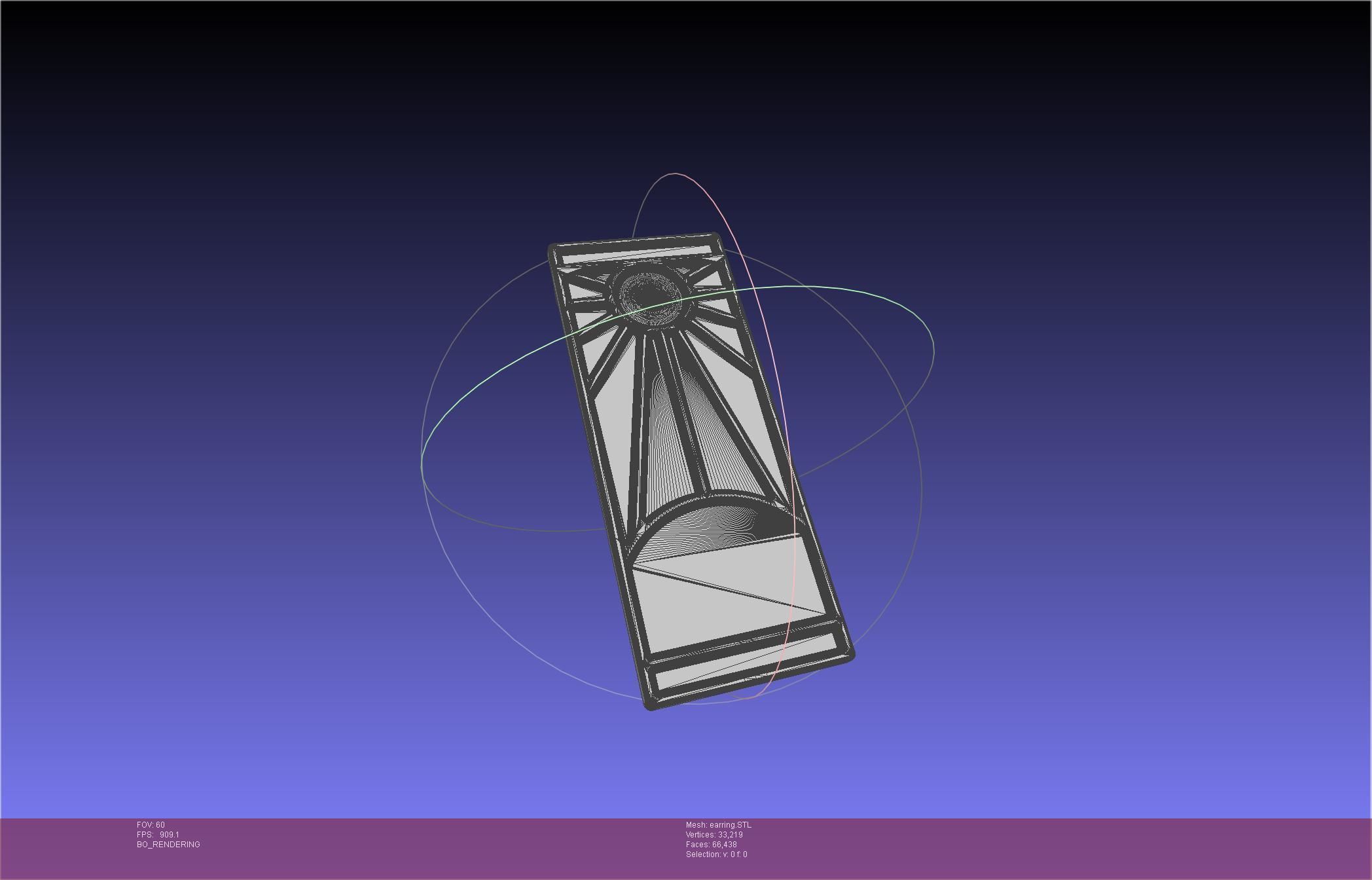 Demon Slayer Tanjiro Earring 3D print model_31