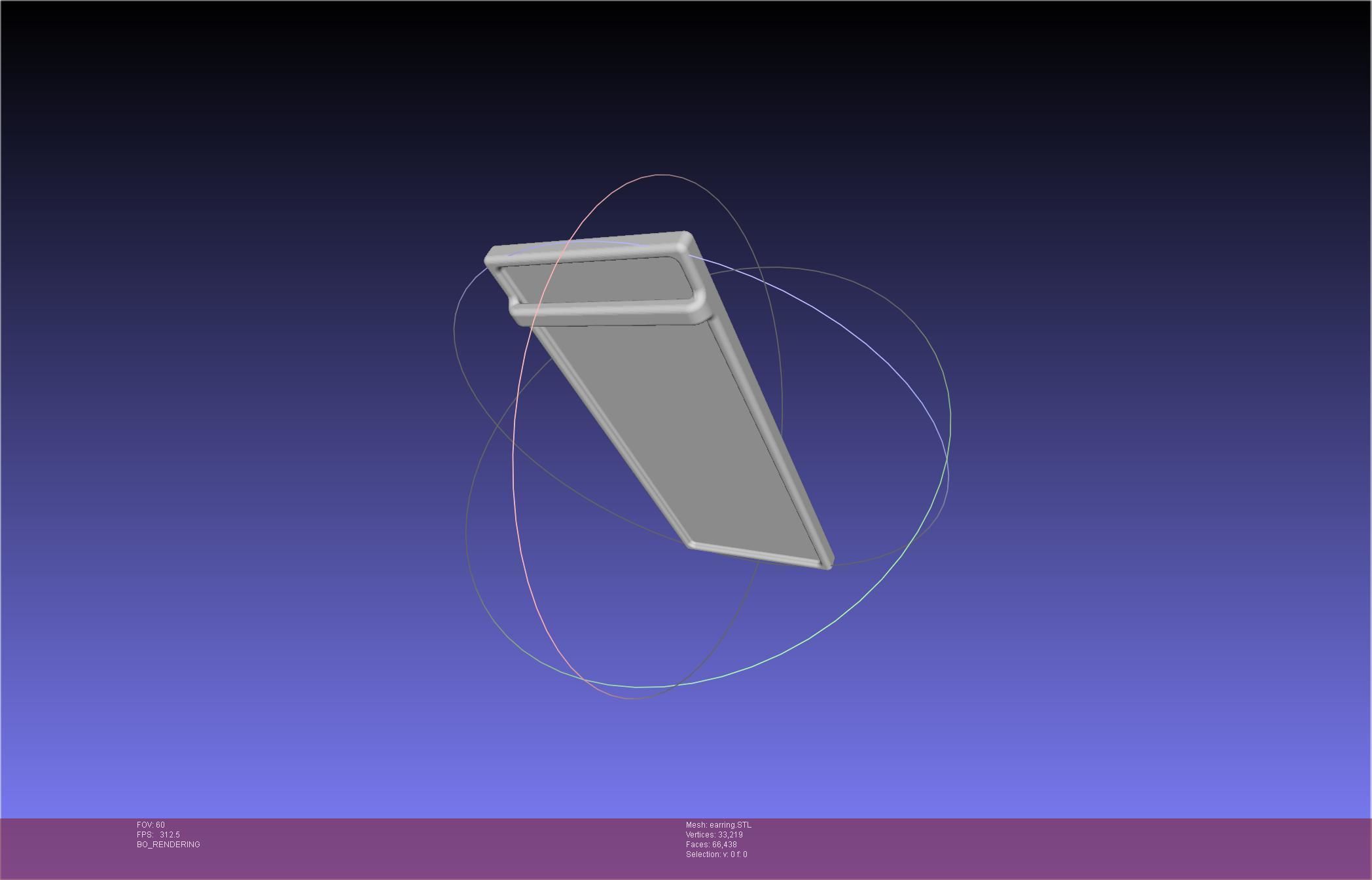 Demon Slayer Tanjiro Earring 3D print model_9