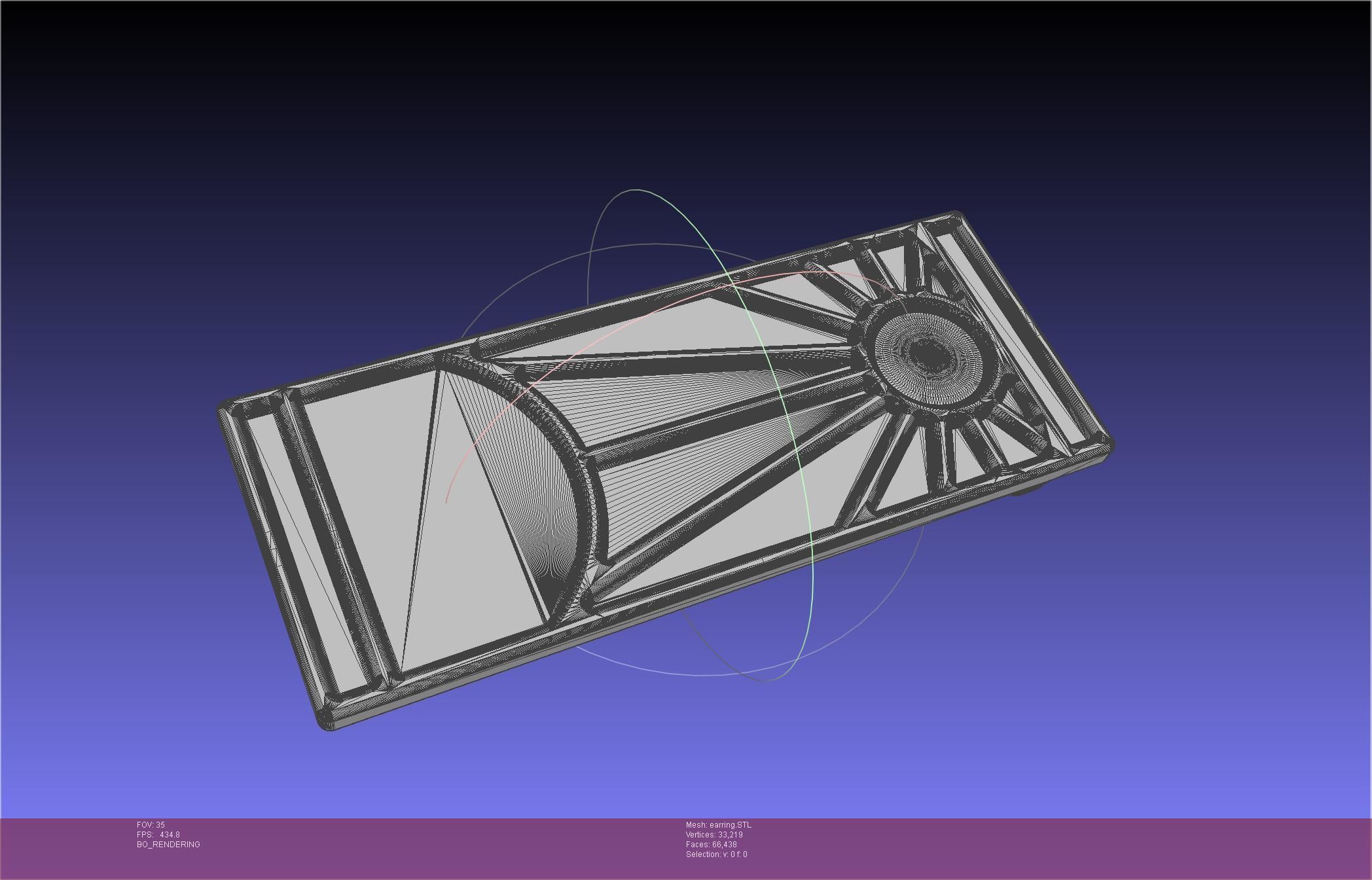 Demon Slayer Tanjiro Earring 3D print model_46