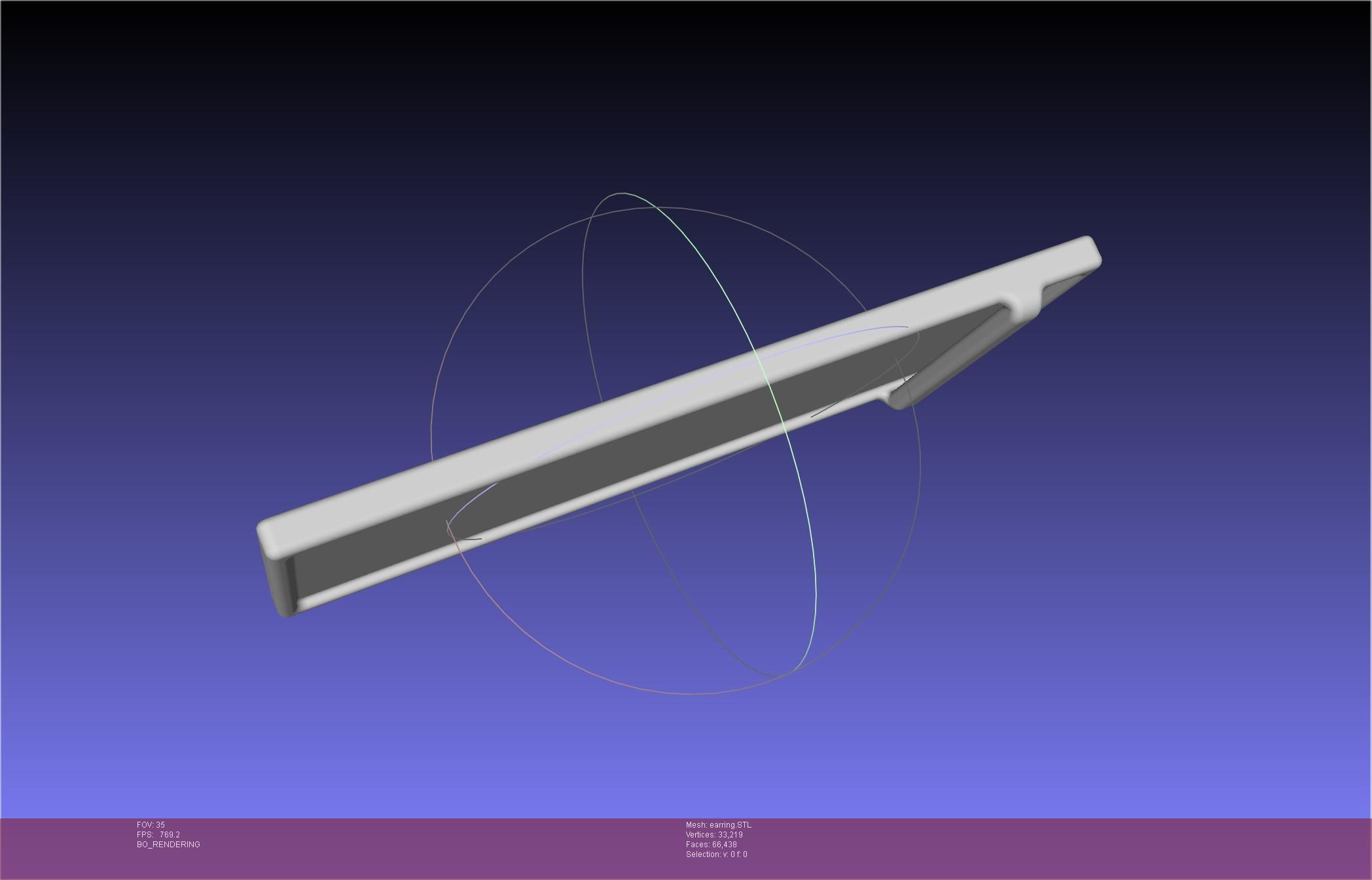 Demon Slayer Tanjiro Earring 3D print model_54