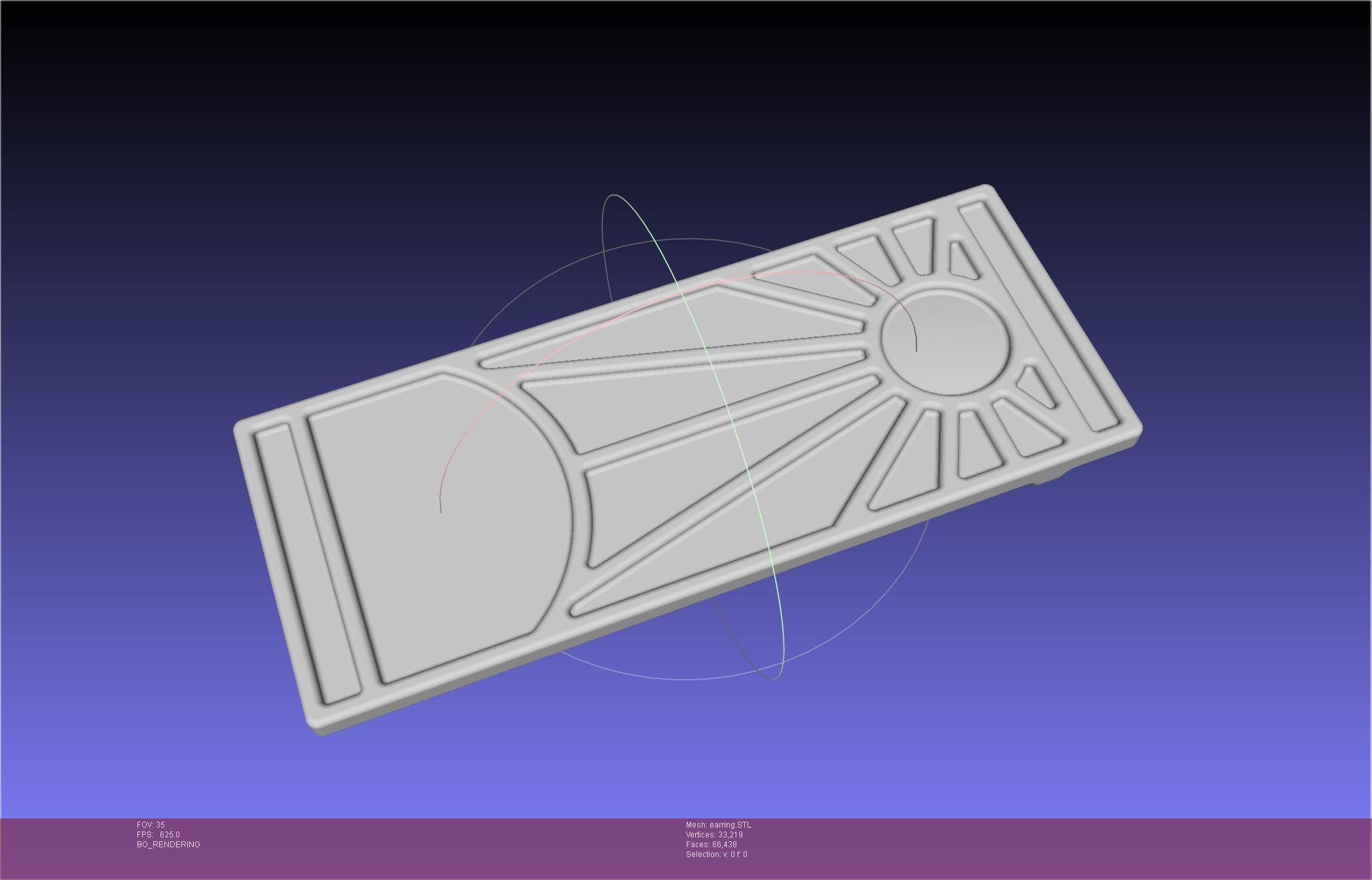 Demon Slayer Tanjiro Earring 3D print model_51