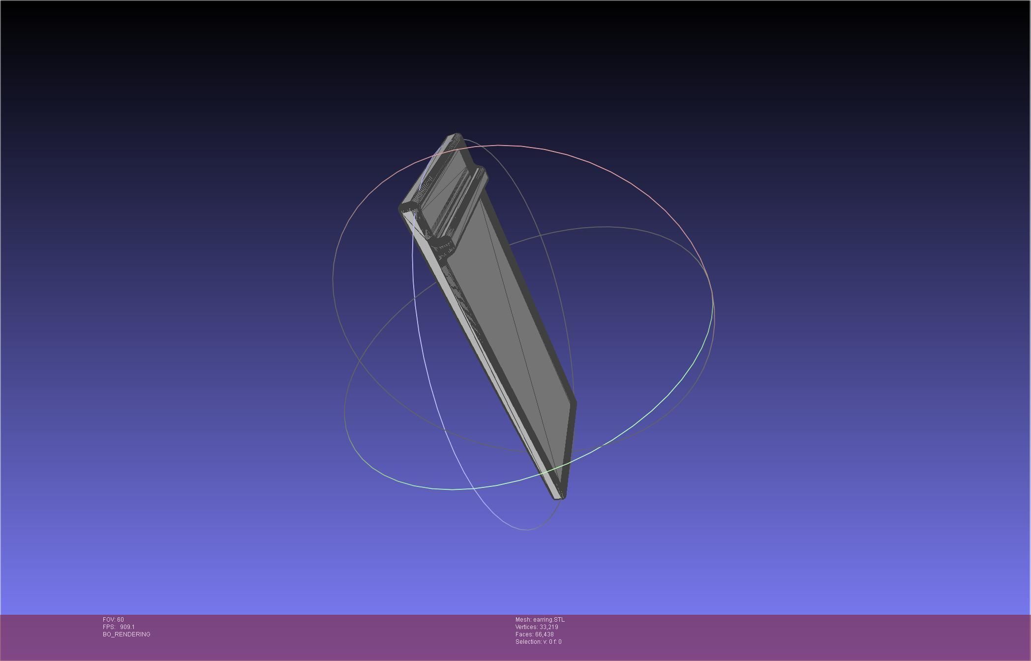 Demon Slayer Tanjiro Earring 3D print model_34